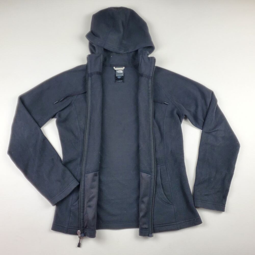 The North Face Black Fleece Full Zip Hoodie Hooded Sweatshirt Jacket Size Small - Picture 7 of 9